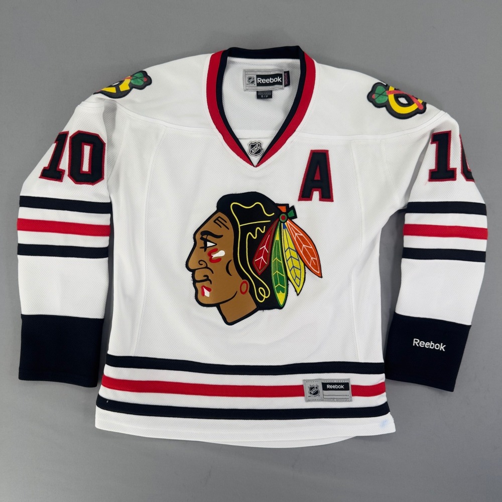 Reebok Chicago Blackhawks Patrick Sharp 10 Women Jersey White Small NHL